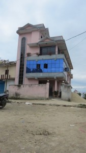 Windows shattered and a section of wall cracked at the Free Presbyterian Church in Nepal where Rev. Wesley Graham was preaching when the earth quake struck.