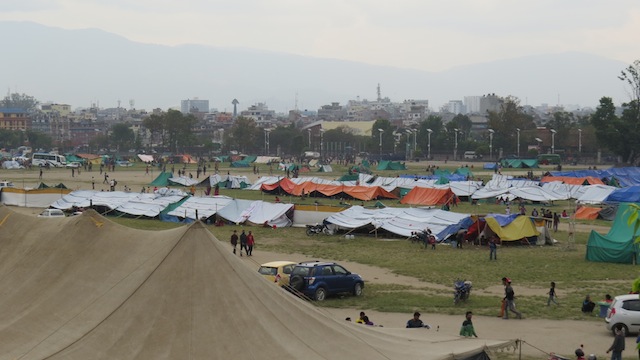 Tent village in Kathmandu.